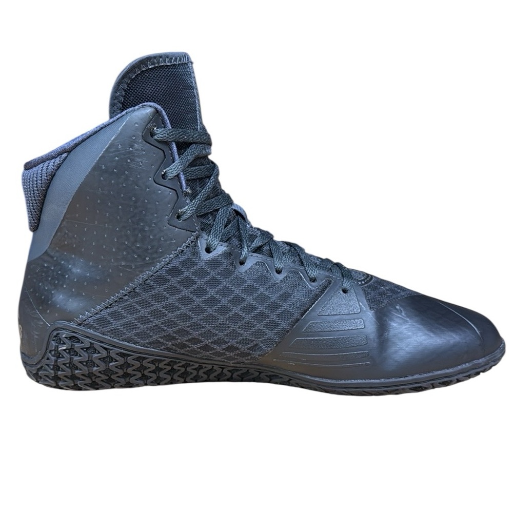 Adidas Mat Wizard 4 Black Carbon AC6971 Men's High Top Wrestling Shoes Size US 9 - Picture 10 of 13
